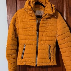 Snobbish Collection Quilted Puffer Jacket | Mustard Yellow | Women’s Size S